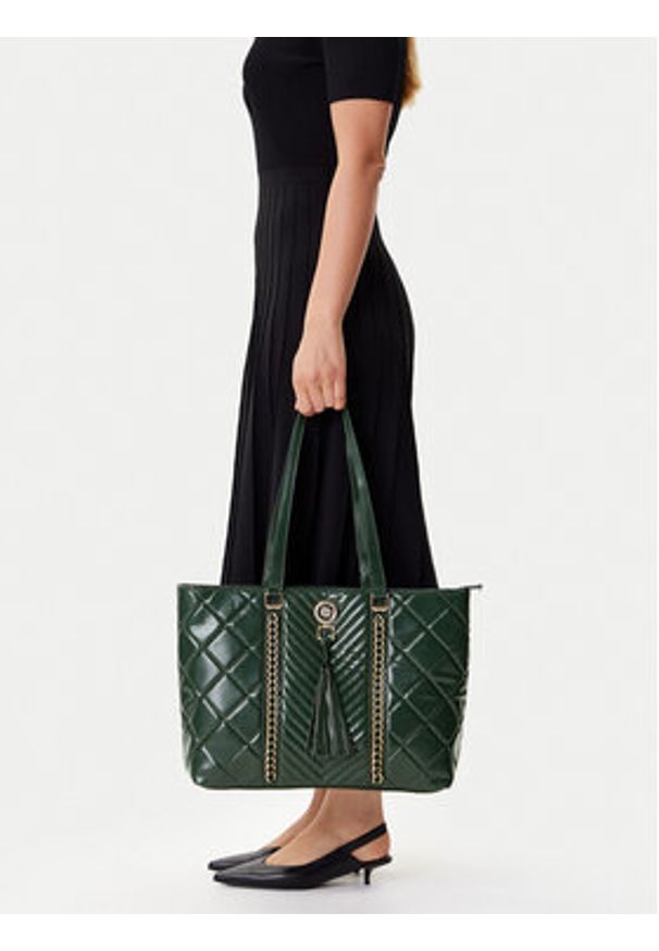 Monnari Torebka TORIMP0-24Z-BAG5290-K008D000 Zielony. Kolor: zielony. Materiał: skórzane