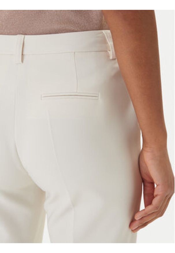 Fracomina Spodnie materiałowe FR26SV4002W42901 Écru Slim Fit. Materiał: syntetyk