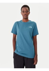 The North Face T-Shirt Redbox NF0A87NK Niebieski Relaxed Fit. Kolor: niebieski. Materiał: bawełna