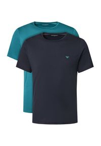 Emporio Armani Underwear Komplet 2 t-shirtów EM000391 AF10800 MB144 Kolorowy Regular Fit. Materiał: bawełna. Wzór: kolorowy #6