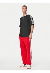 Adidas - adidas T-Shirt adicolor Jacquard KD5830 Czarny Loose Fit. Kolor: czarny. Materiał: syntetyk #4