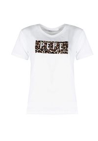 Pepe Jeans T-Shirt "Cristinas" | PL504996 | Cristinas | Kobieta | Biały. Okazja: na co dzień. Kolor: biały. Materiał: bawełna. Wzór: nadruk. Styl: casual #4