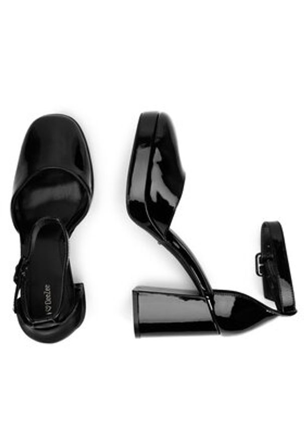 DeeZee Czółenka LH24039-1 Czarny. Kolor: czarny. Materiał: materiał, syntetyk