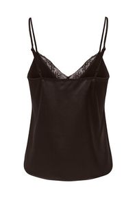 only - ONLY Top Faraya 15380254 Brązowy ciemny Regular Fit. Kolor: brązowy. Materiał: syntetyk #5