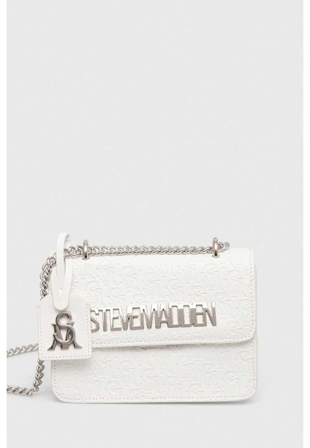 Steve Madden torebka Bcoal kolor biały SM13000528. Kolor: biały. Dodatki: z breloczkiem