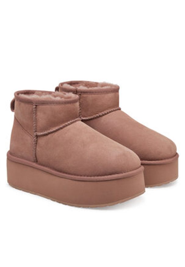 EMU Australia Śniegowce Stinger Micro Flatform W13082 Różowy. Kolor: różowy. Materiał: skóra