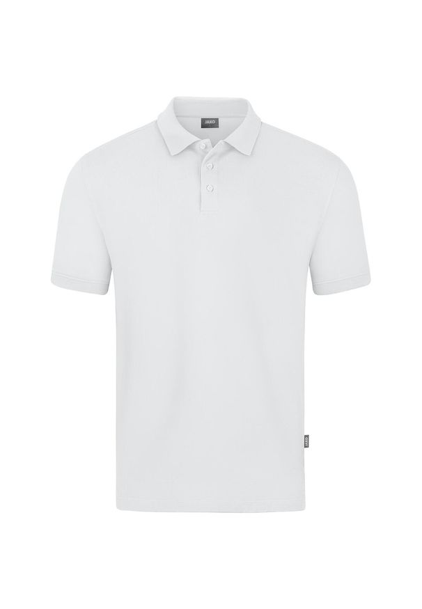 Polo Jako Polo Doubletex. Typ kołnierza: polo. Kolor: biały. Sport: piłka nożna