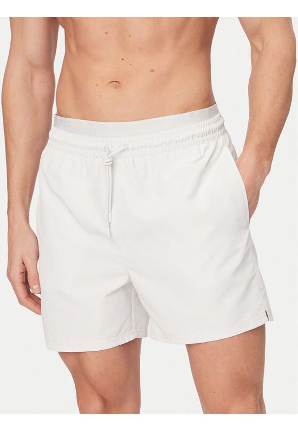 Calvin Klein Swimwear Szorty kąpielowe LV00N61023 Szary. Kolor: szary. Materiał: syntetyk