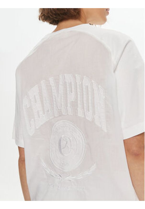 Champion T-Shirt 117351 Biały Relaxed Fit. Kolor: biały. Materiał: bawełna
