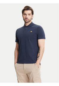 Moose Knuckles Polo Everett M34MT712G Granatowy Regular Fit. Typ kołnierza: polo. Kolor: niebieski. Materiał: bawełna