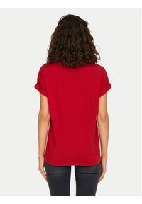 only - ONLY T-Shirt Moster 15106662 Czerwony Regular Fit. Kolor: czerwony. Materiał: wiskoza #2