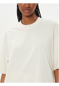 New Balance T-Shirt Hyper Density WT41555 Beżowy Oversize. Kolor: beżowy. Materiał: bawełna #5