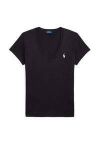 Polo Ralph Lauren T-Shirt 211902403003 Czarny Regular Fit. Typ kołnierza: polo. Kolor: czarny. Materiał: bawełna #4