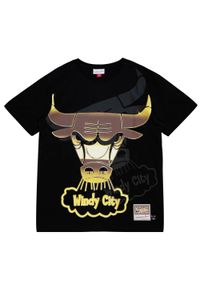 Mitchell & Ness - Koszulka z okrągłym dekoltem Chicago Bulls. Kolor: czarny. Sport: koszykówka #1