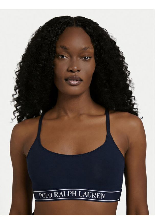 Polo Ralph Lauren Biustonosz top 4P0477 Granatowy. Kolor: niebieski. Materiał: syntetyk