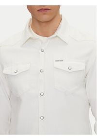 Guess Jeans Koszula M5GH55 D5NW1 Biały Regular Fit. Kolor: biały. Materiał: bawełna