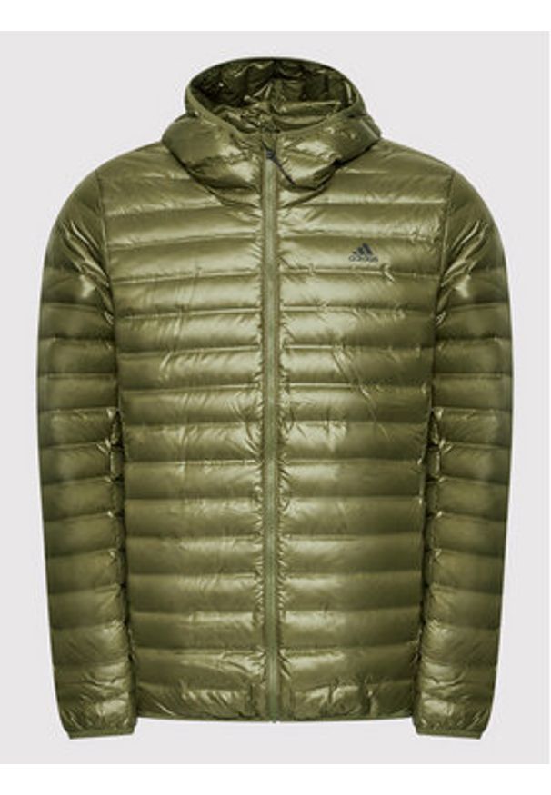 Adidas - adidas Kurtka puchowa Varilite GT9222 Zielony Slim Fit. Kolor: zielony. Materiał: syntetyk
