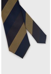 Jack & Jones - Krawat i poszetka. Kolor: niebieski. Materiał: poliester, materiał #3