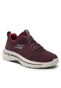 skechers - Sneakersy Skechers Unify 124403/BURG Burgundy. Kolor: czerwony. Materiał: materiał #1