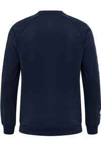 Bluza piłkarska męska Hummel Move Grid bawełniana. Kolor: niebieski. Materiał: bawełna. Sport: piłka nożna