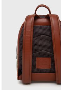 Coach plecak damski kolor brązowy mały wzorzysty. Kolor: brązowy #4