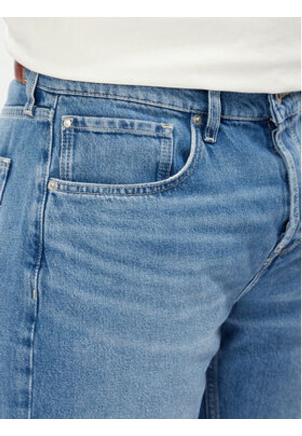 Pepe Jeans Szorty jeansowe PM801079 Niebieski Loose Fit. Kolor: niebieski. Materiał: bawełna