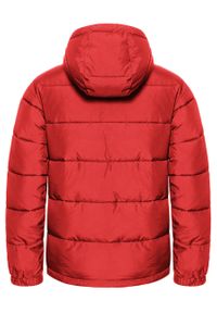 Lee - LEE PUFFER JACKET MĘSKA KURTKA ZIMOWA WARP RED L87XUMKG 112122977. Typ kołnierza: kaptur. Materiał: poliester, materiał, puch, sztruks. Długość rękawa: długi rękaw. Długość: długie. Sezon: zima. Styl: klasyczny #5
