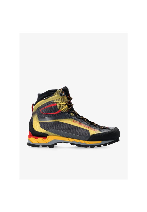 LA SPORTIVA - Buty GORE-TEX męskie La Sportiva Trango Tech GTX. Wysokość cholewki: za kostkę. Kolor: wielokolorowy, żółty, czarny. Materiał: materiał, syntetyk. Szerokość cholewki: normalna. Technologia: Gore-Tex. Sport: turystyka piesza