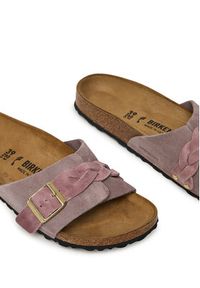 Birkenstock Klapki Oita Braided 1029123 Różowy. Kolor: różowy. Materiał: zamsz, skóra