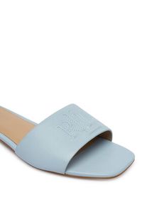 Lauren Ralph Lauren - LAUREN RALPH LAUREN Klapki 802959143011 Niebieski jasny. Kolor: niebieski. Materiał: skóra #6