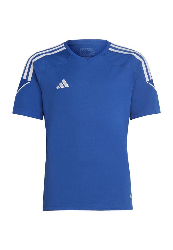 Adidas - Koszulka sportowa dla dzieci adidas Tiro 23 League Jersey. Kolor: niebieski. Materiał: jersey