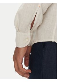 BOSS Koszula 50537369 Beżowy Regular Fit. Kolor: beżowy. Materiał: len