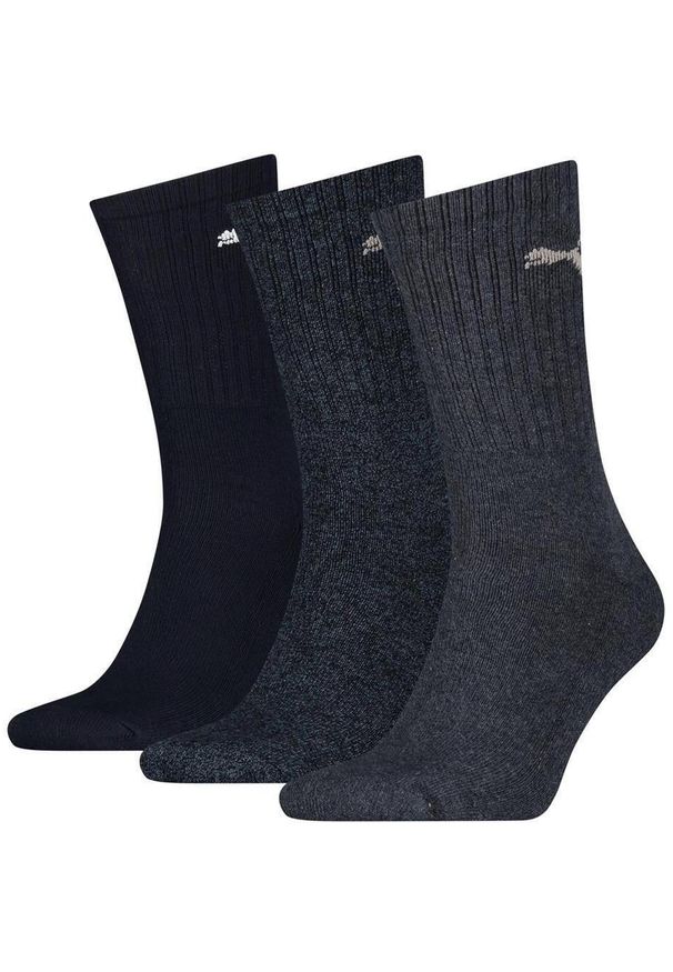 Puma Skarpety Sport Crew 3-Pack 88035503. Kolor: niebieski. Sport: turystyka piesza