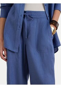 Lauren Ralph Lauren - LAUREN RALPH LAUREN Spodnie materiałowe 200735136025 Niebieski Regular Fit. Kolor: niebieski. Materiał: len #4