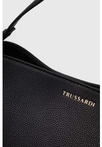 Trussardi Jeans - Trussardi torebka kolor czarny. Kolor: czarny #7