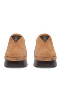 Guess Jeans Klapki EO-JDGJ66-4 Brązowy. Kolor: brązowy. Materiał: skóra, zamsz #4