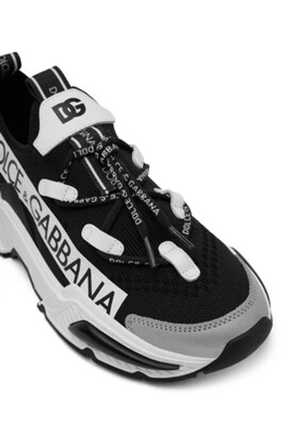 DOLCE & GABBANA - Dolce&Gabbana Sneakersy DA5203 AB068 Czarny. Kolor: czarny. Materiał: materiał