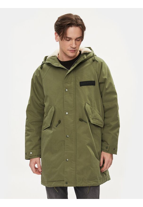 Replay Parka M8362.000.84724 Zielony Regular Fit. Kolor: zielony. Materiał: bawełna
