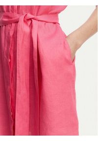 GANT - Gant Sukienka koszulowa 4503514 Różowy Relaxed Fit. Kolor: różowy. Materiał: len. Typ sukienki: koszulowe #5