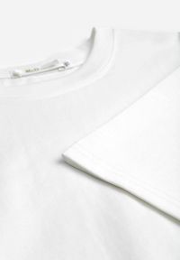 Renee - Biały Basicowy T-shirt z Bawełny Meranissea. Okazja: na co dzień. Kolor: biały. Materiał: bawełna. Styl: casual, klasyczny #5