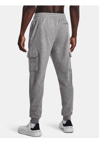 Spodnie męskie Under Armour Rival Fleece Cargo Jogger. Kolor: szary. Sport: fitness