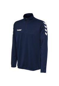 Bluza piłkarska dla dzieci Hummel Core Kids 1/2 Zip Sweat. Kolor: niebieski. Sport: piłka nożna