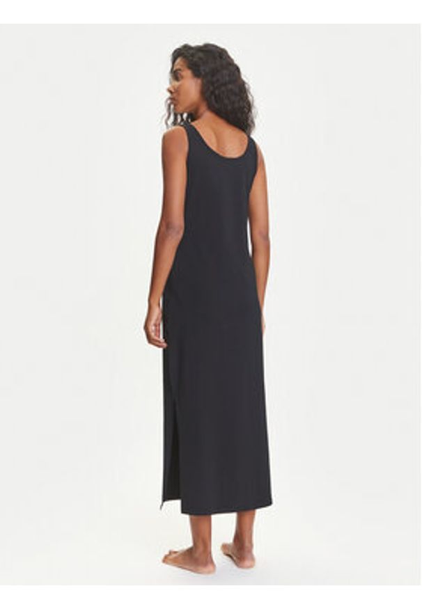 Emporio Armani Underwear Sukienka codzienna EW000494 AF10881 UC001 Czarny Regular Fit. Okazja: na co dzień. Kolor: czarny. Materiał: bawełna. Typ sukienki: proste. Styl: casual