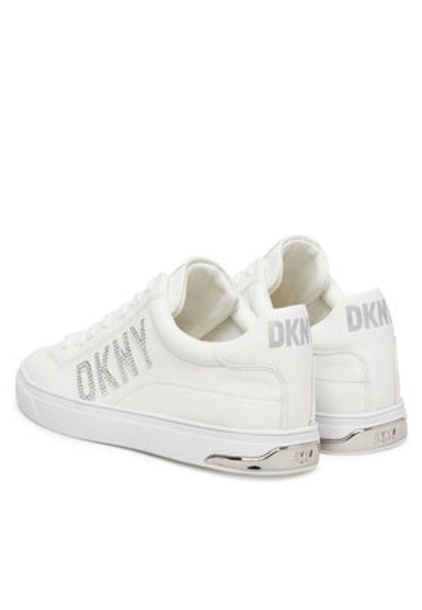 DKNY Sneakersy Adira K2420300 Biały. Kolor: biały. Materiał: skóra