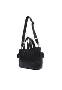 Calvin Klein Torebka Webbing Strap Small Tote LV04F3290G Czarny. Kolor: czarny. Materiał: skórzane #5