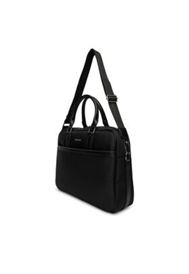 Gino Rossi Torba na laptopa 06A10936-3 Czarny. Kolor: czarny. Materiał: materiał