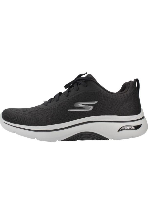 skechers - Kapcie SKECHERS GO WALK ARCH FIT 2.0 Czarny. Kolor: czarny. Materiał: tkanina