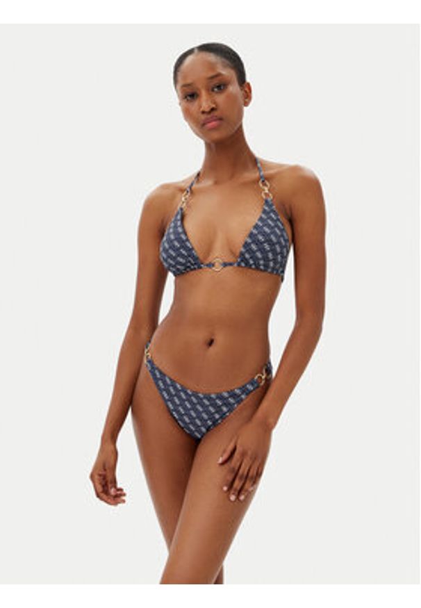 Guess Dół od bikini E5GO28 KCRL2 Niebieski. Kolor: niebieski. Materiał: syntetyk