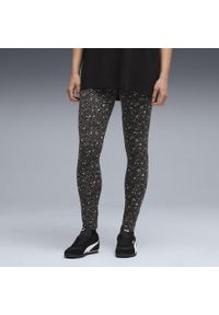 Puma - Damskie legginsy Essentials ze zwierzęcym nadrukiem PUMA Black. Kolor: czarny. Wzór: motyw zwierzęcy, nadruk. Sport: fitness