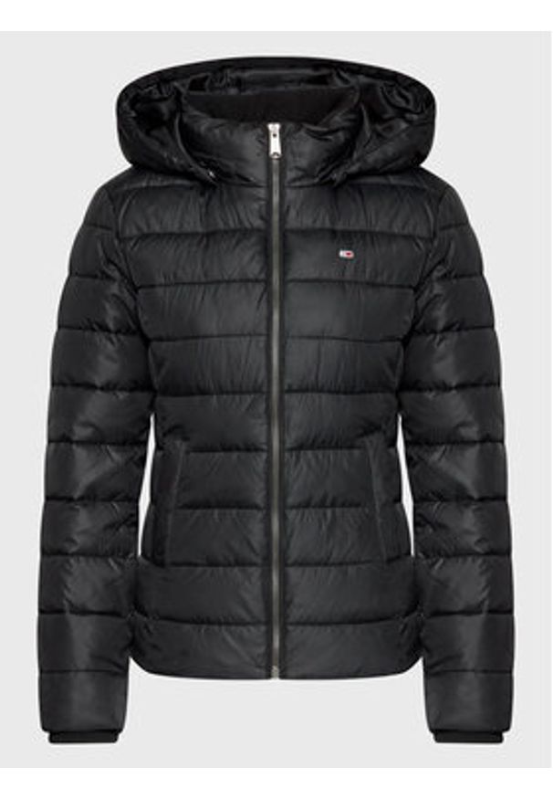 Tommy Jeans Kurtka przejściowa Basic DW0DW13741 Czarny Regular Fit. Kolor: czarny. Materiał: syntetyk